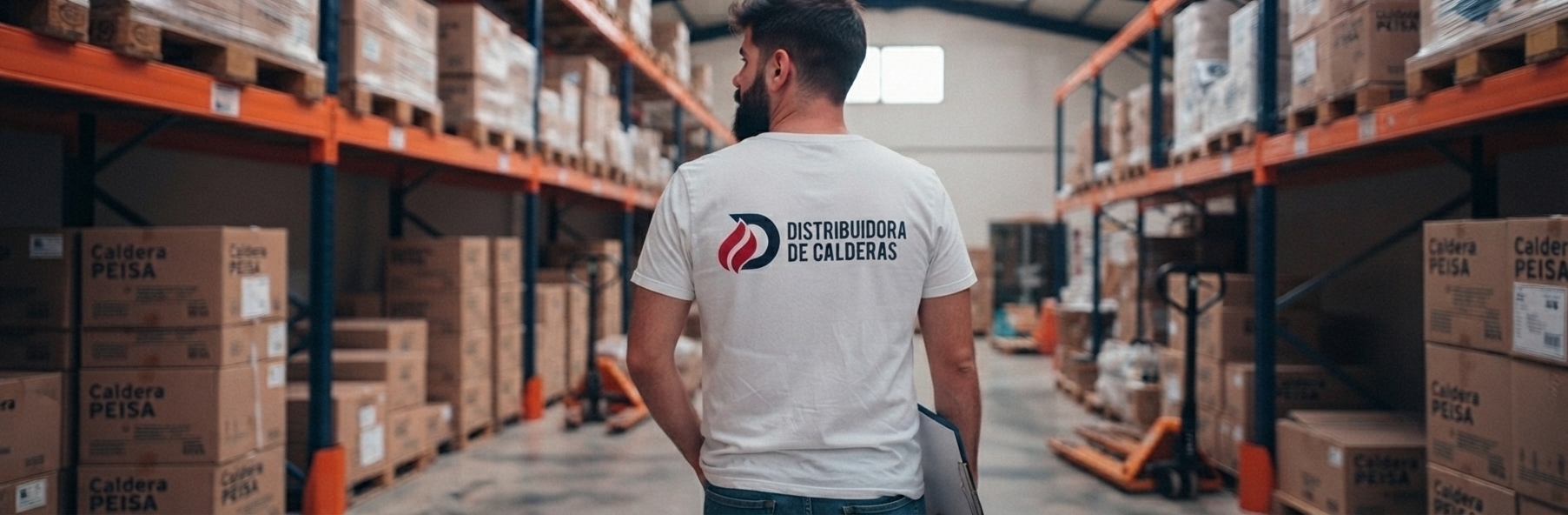 Galpón de Distribuidora de Calderas con stock de repuestos